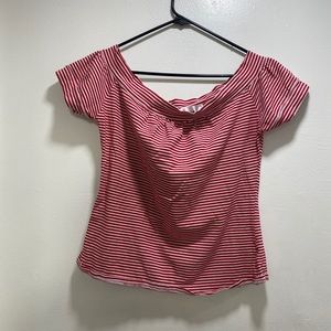 Vintage inspired Off the Shoulder top